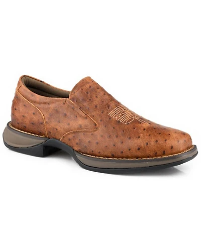 Roper Men's Wilder Ostrich Print Casual Shoes
