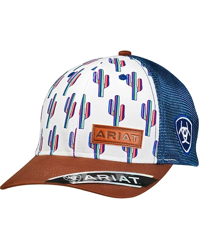 Ariat Women's Cactus Print Ball Cap