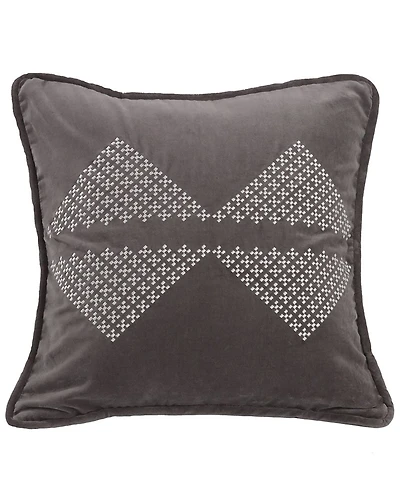 HiEnd Accents Embroidered Diamond Accent Pillow