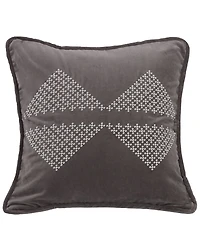 HiEnd Accents Embroidered Diamond Accent Pillow