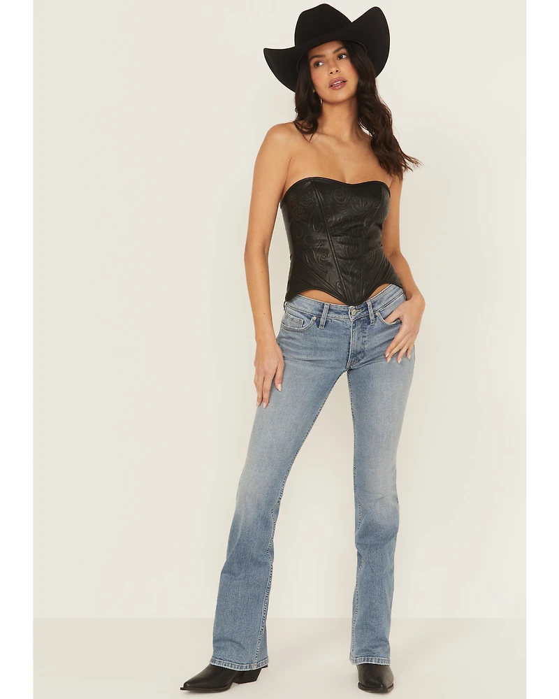 Shyanne Women's Aurora Low Rise Bootcut Stretch Denim Jeans