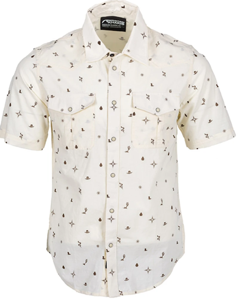 Mountain Khakis Men's Rodeo Printed Short Sleeve Woven Shirt