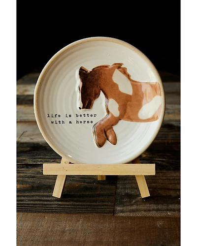 Mud Pie Horse Plate Stand