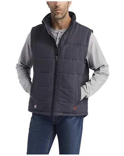 Ariat Men's FR Crius Insulated Zip-Front Work Vest - Big