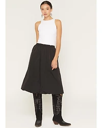 By Together Women's Bubble Midi Skirt