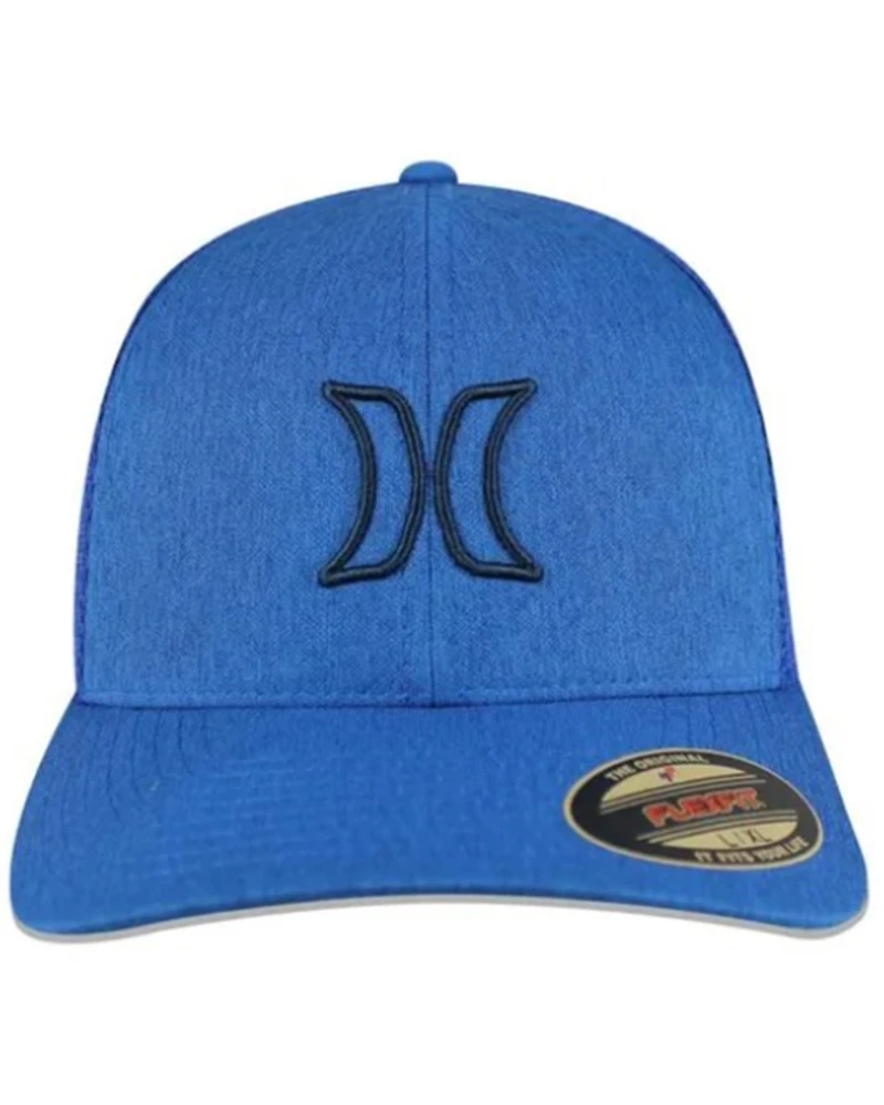 Hurley Men's Black Port Icon Logo Flexfit® Ball Cap