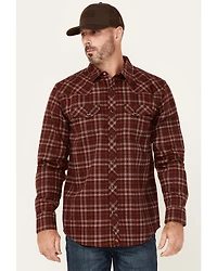 Carhartt Men's FR Plaid Print Long Sleeve Snap Western Work Shirt