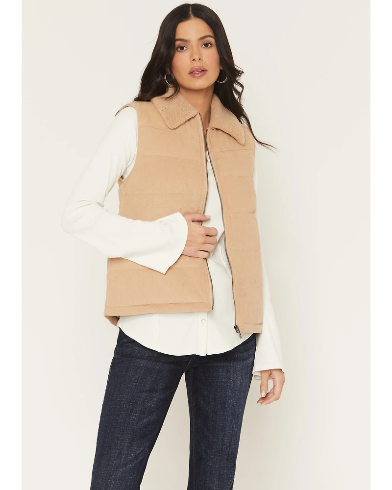 Idyllwind Women's Midvale Corduroy Embroidered Puffer Vest