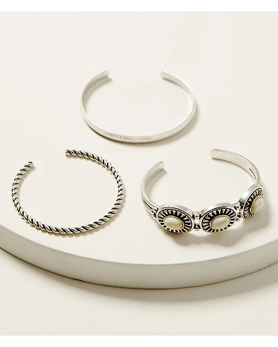 Shyanne Women's Cuff Bracelet Set - 3 Piece