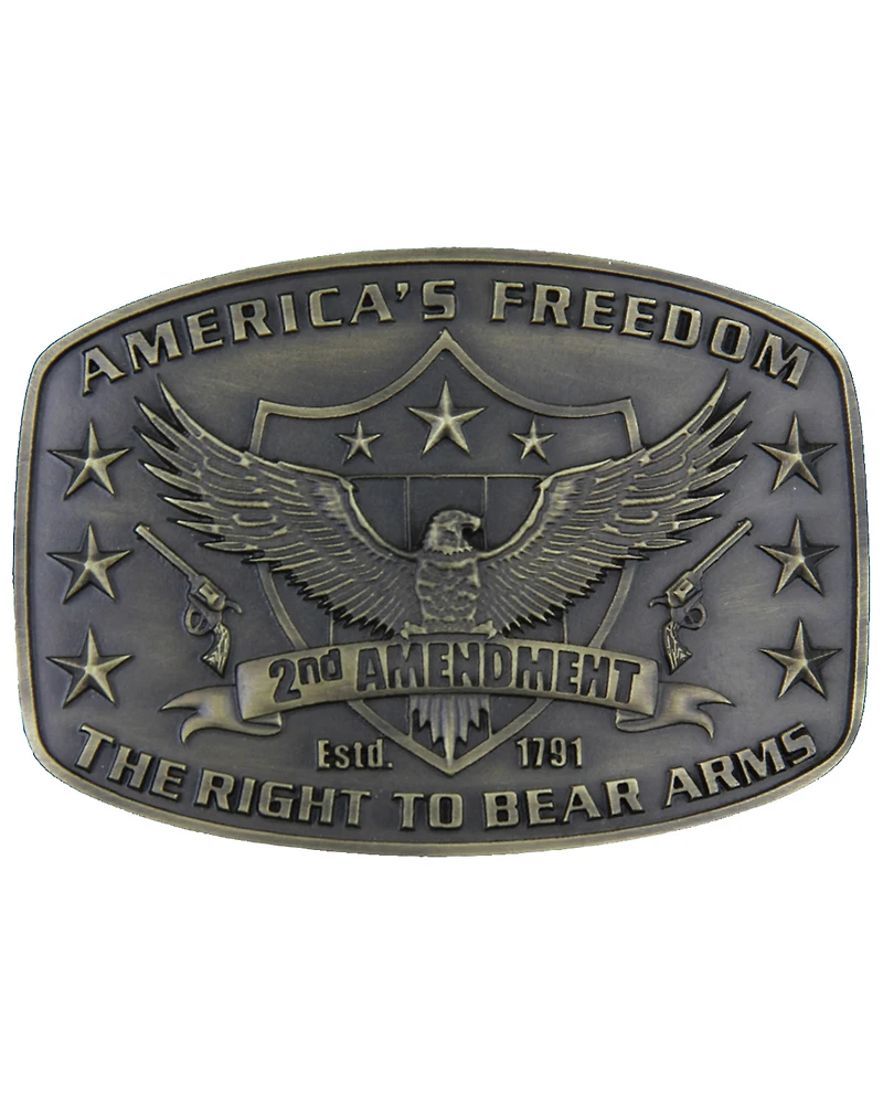 Montana Silversmith's 2nd Amendment Heritage Attitude Buckle