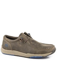 Roper Men's Clearcut Leather Shoes - Moc Toe