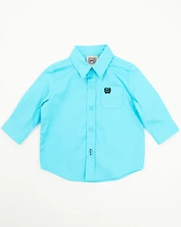 Cinch Infant Boys' Solid Long Sleeve Button-Down Western Shirt