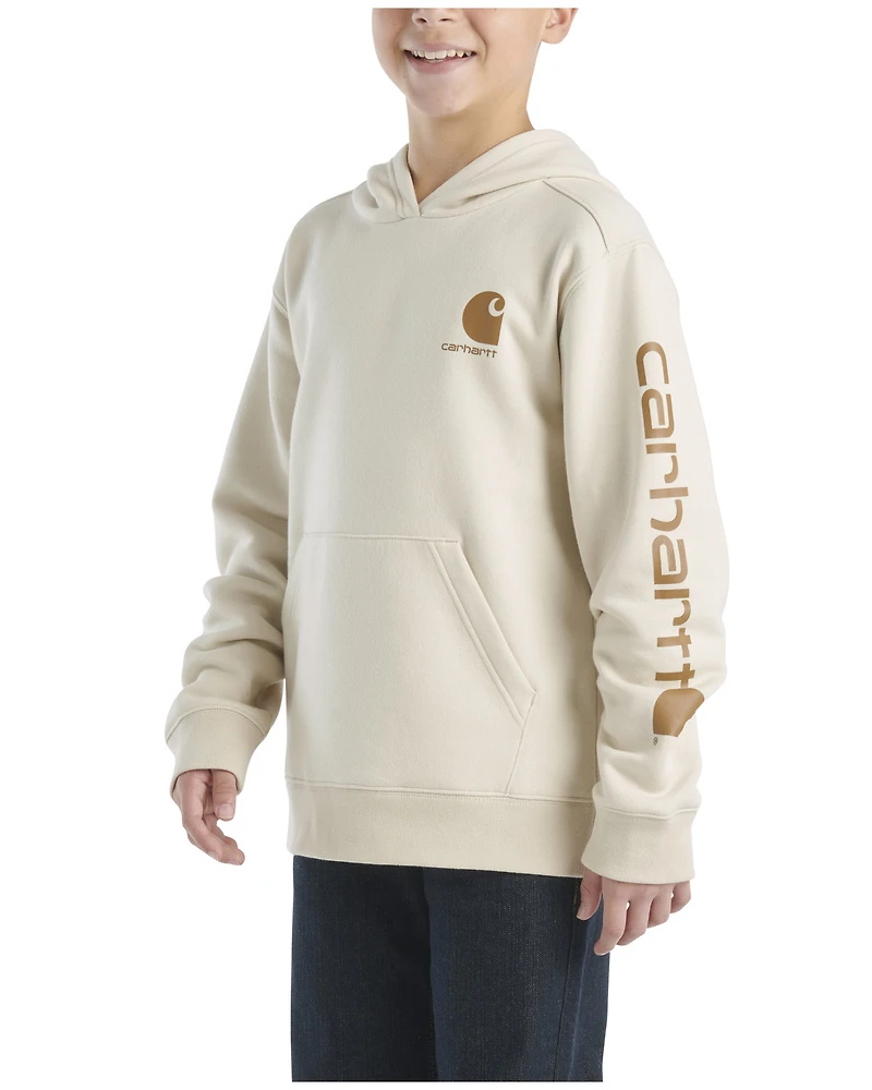 Carhartt Boys' Logo Graphic Hooded Sweatshirt