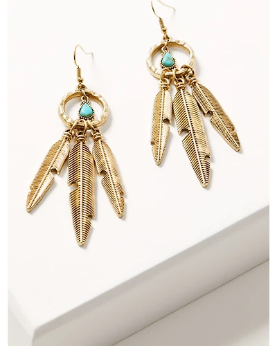 Shyanne Women's Summer Solstice Feather Earrings