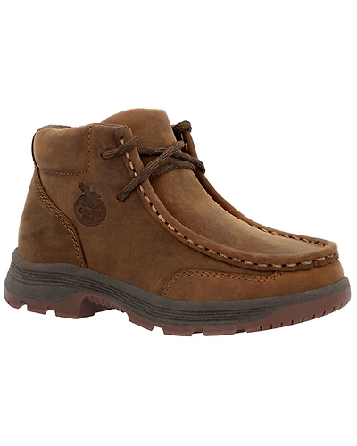 Georgia Boot Boys' Athens Superlyte Wallabe Chukka Shoes - Moc Toe