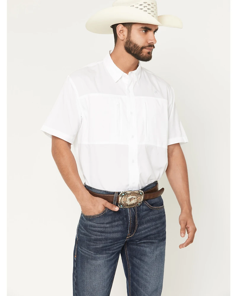 Ariat Men's VentTEK Solid Short Sleeve Button-Down Western Shirt