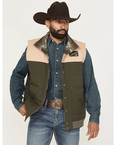 Cinch Men's Reversible Snap Vest