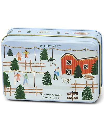 Paddywax 5oz Printed Tin Tabac & Pine Candle
