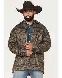 Ariat Men's Caldwell Southwestern Print Long Sleeve Button-Down Shirt Jacket