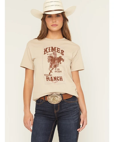Kimes Ranch Women's Bronco Logo Short Sleeve Graphic Tee