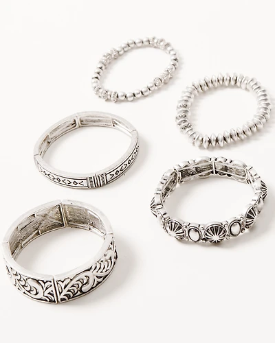 Shyanne Women's Shiloh Ridge Southwest Scroll Bracelet Set - 5 Piece