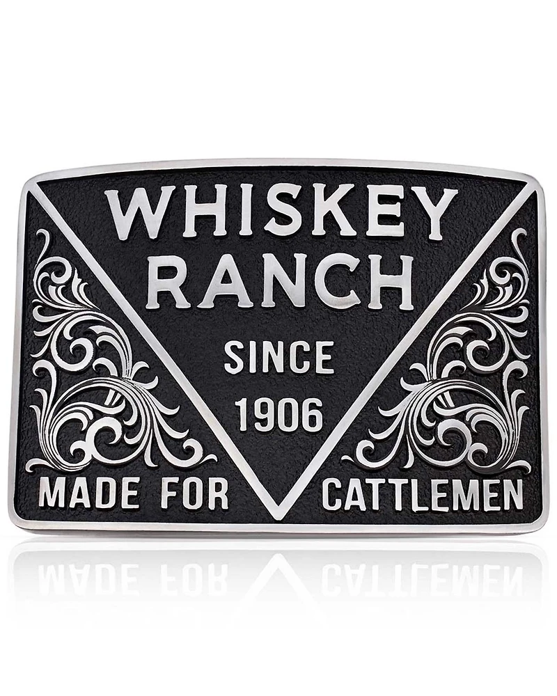 Montana Silversmiths Men's 1906 Cattleman Whiskey Ranch Belt Buckle