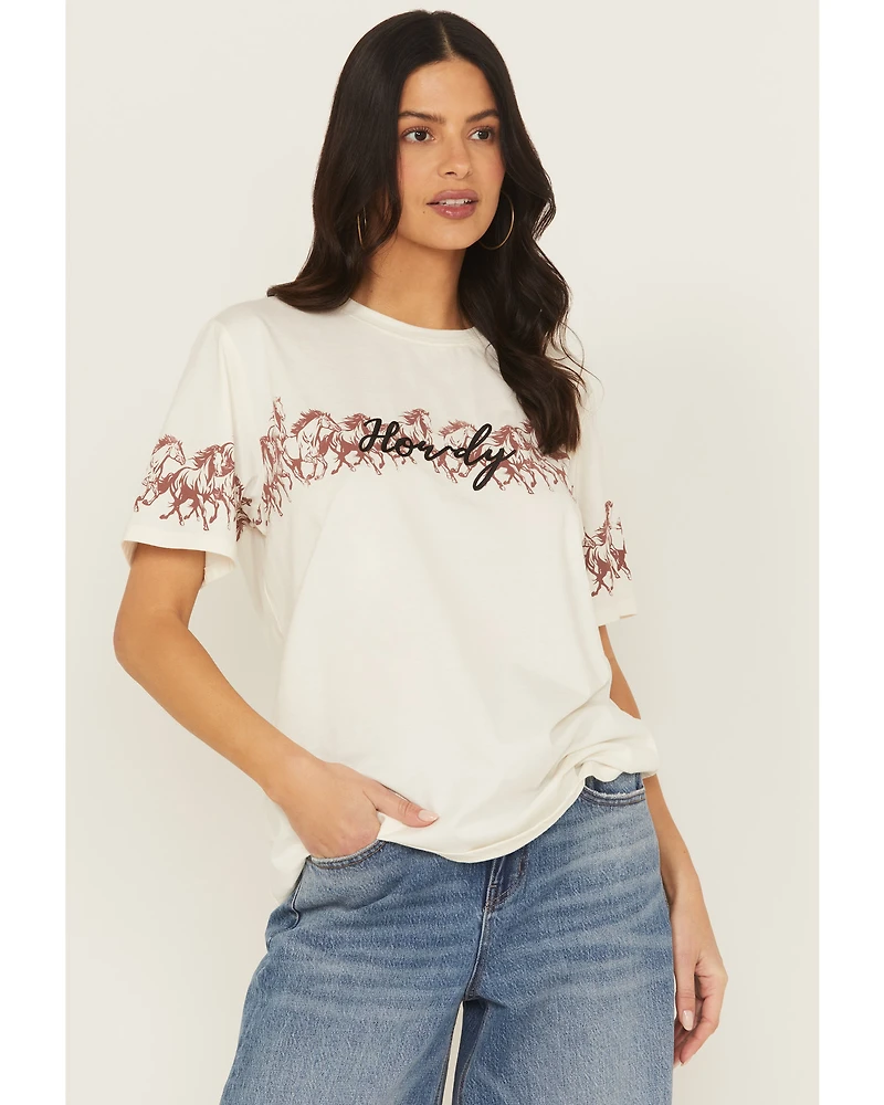 Blended Women's Howdy Horse Short Sleeve Tee