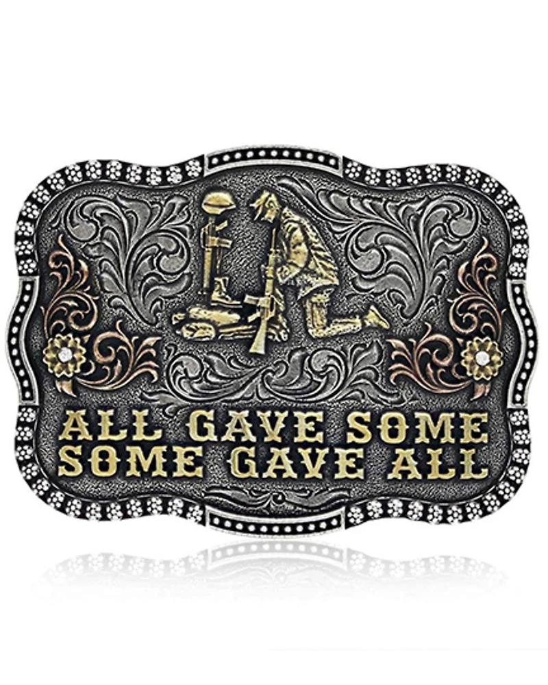 Montana Silversmiths Men's All Gave Some Remembrance Buckle