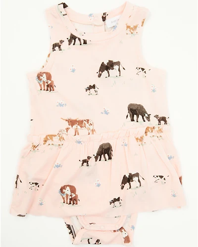 Angel Dear Infant Girls' Families Onesie with Skirt