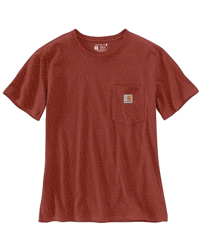Carhartt Women's Loose Fit Heavyweight Short Sleeve Pocket Work Tee