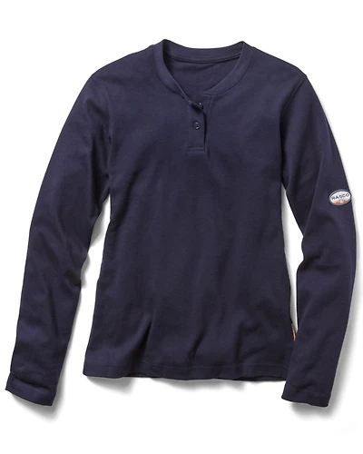 Rasco Women's FR Henley Long Sleeve Work Shirt