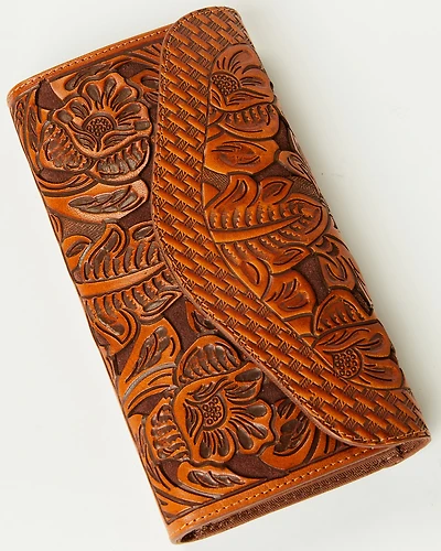 Shyanne Women's Wrenlee Tooled Underlay Wallet