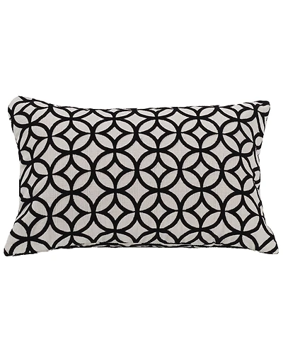 HiEnd Accents Black Augusta Cutted Velvet Pillow