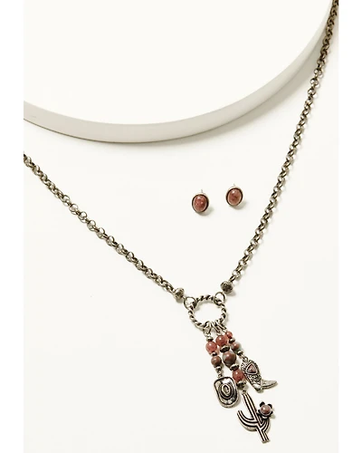 Shyanne Women's Strawberry Skies Jewelry Set - 2 Piece