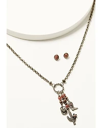 Shyanne Women's Strawberry Skies Jewelry Set - 2 Piece