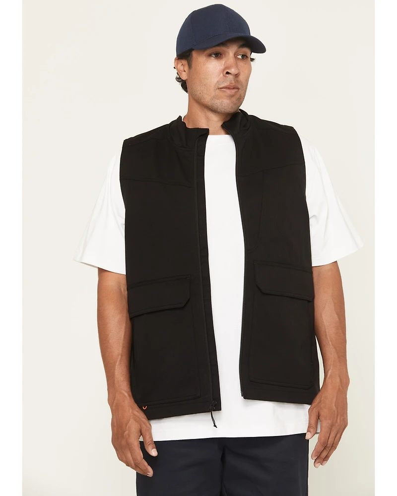 Hawx Men's Burr Solid Zip-Up Stretch Vest