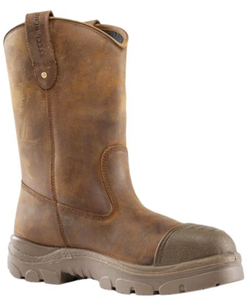 Steel Blue Men's Heeler Scuff Waterproof Work Boots - Toe