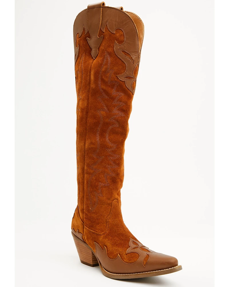 Dingo Women's Drama Queen Suede Tall Boots - Snip Toe
