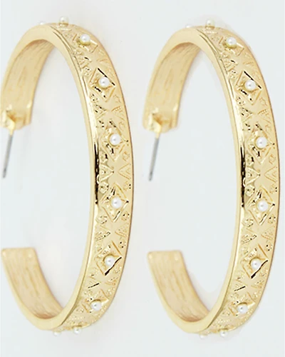 Shyanne Women's Boho Thick Gold Earrings