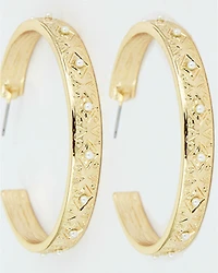 Shyanne Women's Boho Thick Gold Earrings