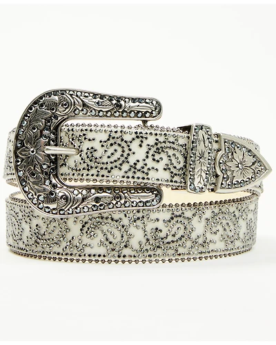 Shyanne Women's Stasia Rhinestone Paisley Print Belt