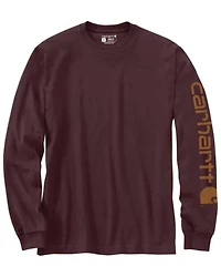 Carhartt Men's Loose Fit Heavyweight Long Sleeve Logo Graphic Work T-Shirt - Big & Tall