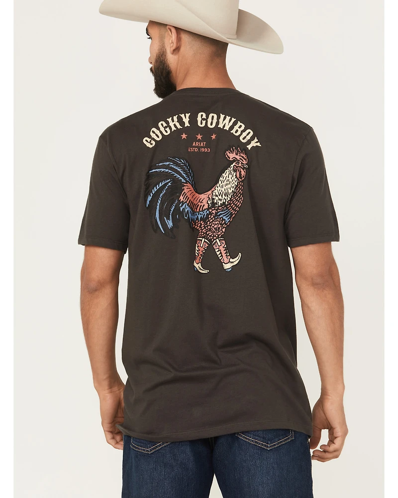 Ariat Men's Cocky Cowboy Short Sleeve Graphic T-Shirt