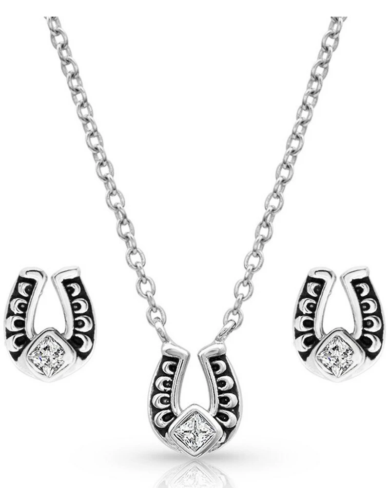 Montana Silversmiths Women's Keep A Little Luck Jewelry Set - 2 Piece