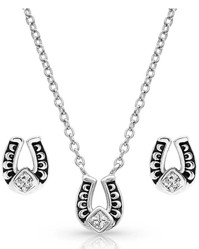 Montana Silversmiths Women's Keep A Little Luck Jewelry Set - 2 Piece