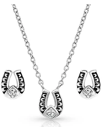 Montana Silversmiths Women's Keep A Little Luck Jewelry Set - 2 Piece
