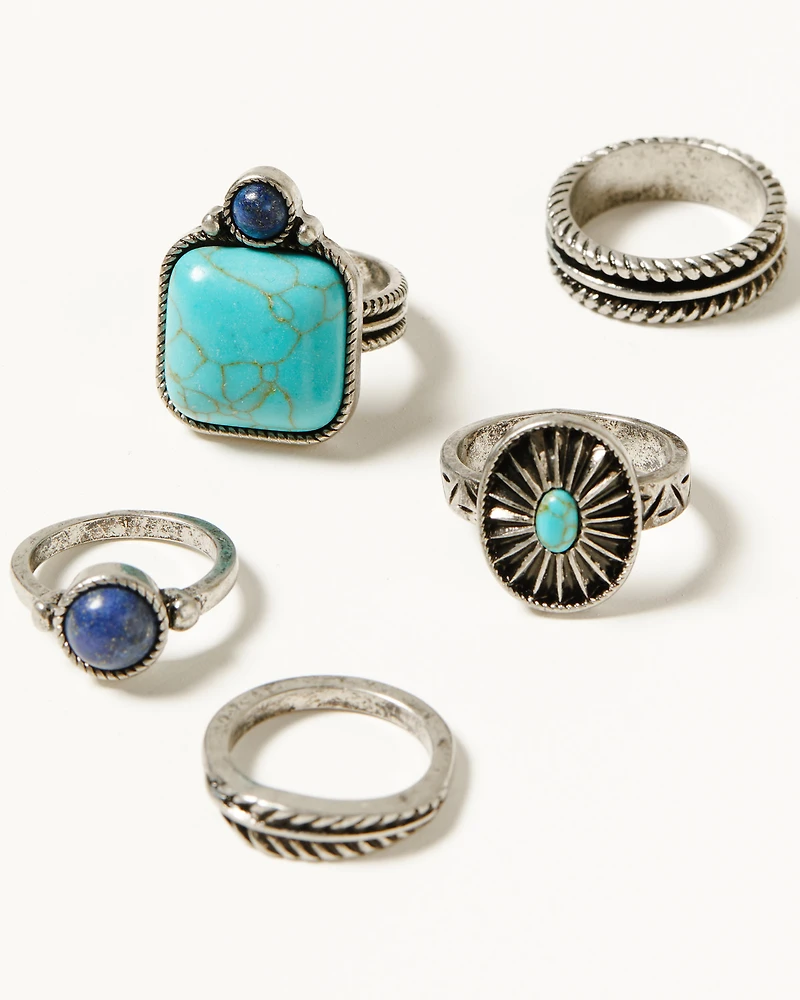 Shyanne Women's Isla Oasis Ring Set - 5 Piece
