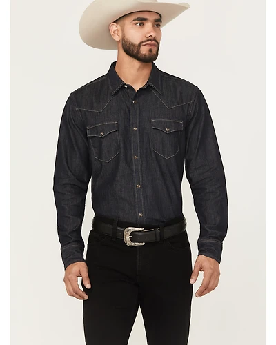 Cody James Black 1978™ Men's Long Sleeve Snap Denim Shirt