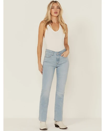 Levi's Women's 725 Eternal High Rise Light Wash Bootcut Stretch Denim Jeans