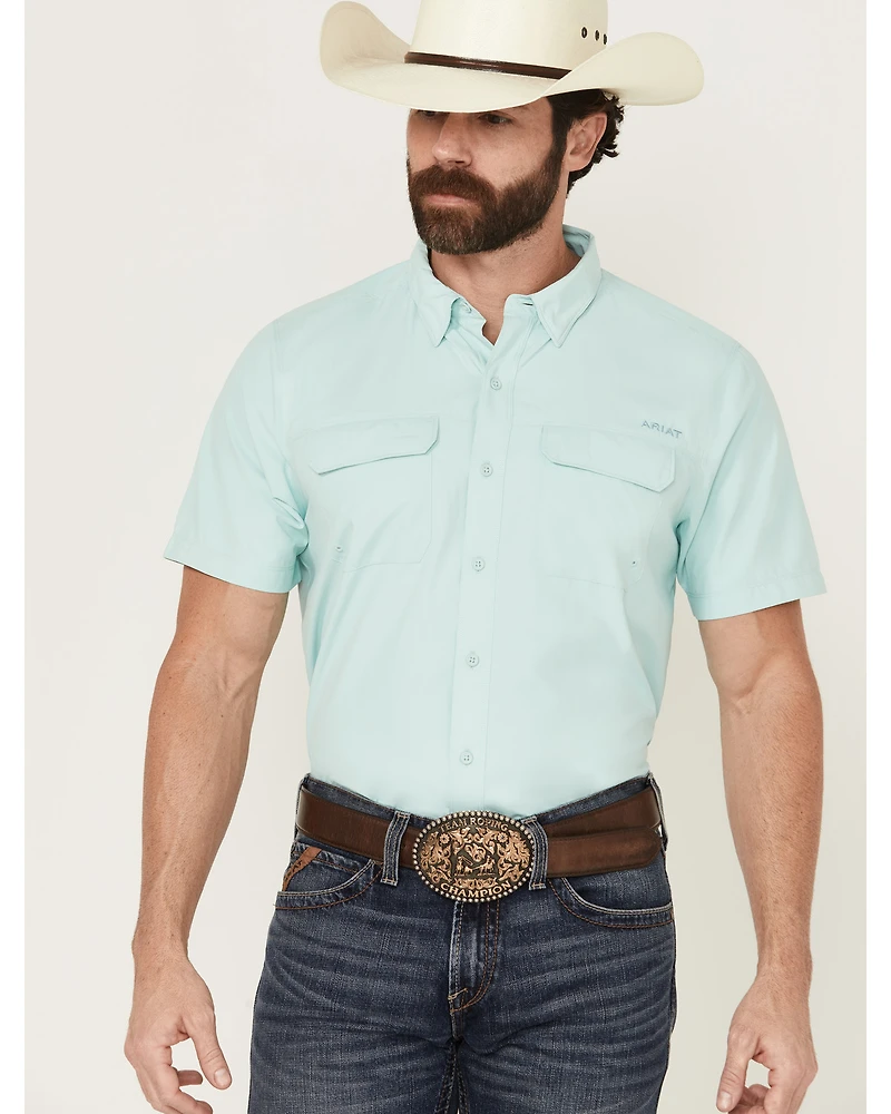 Ariat Men's VentTEK Outbound Solid Short Sleeve Button-Down Performance Shirt